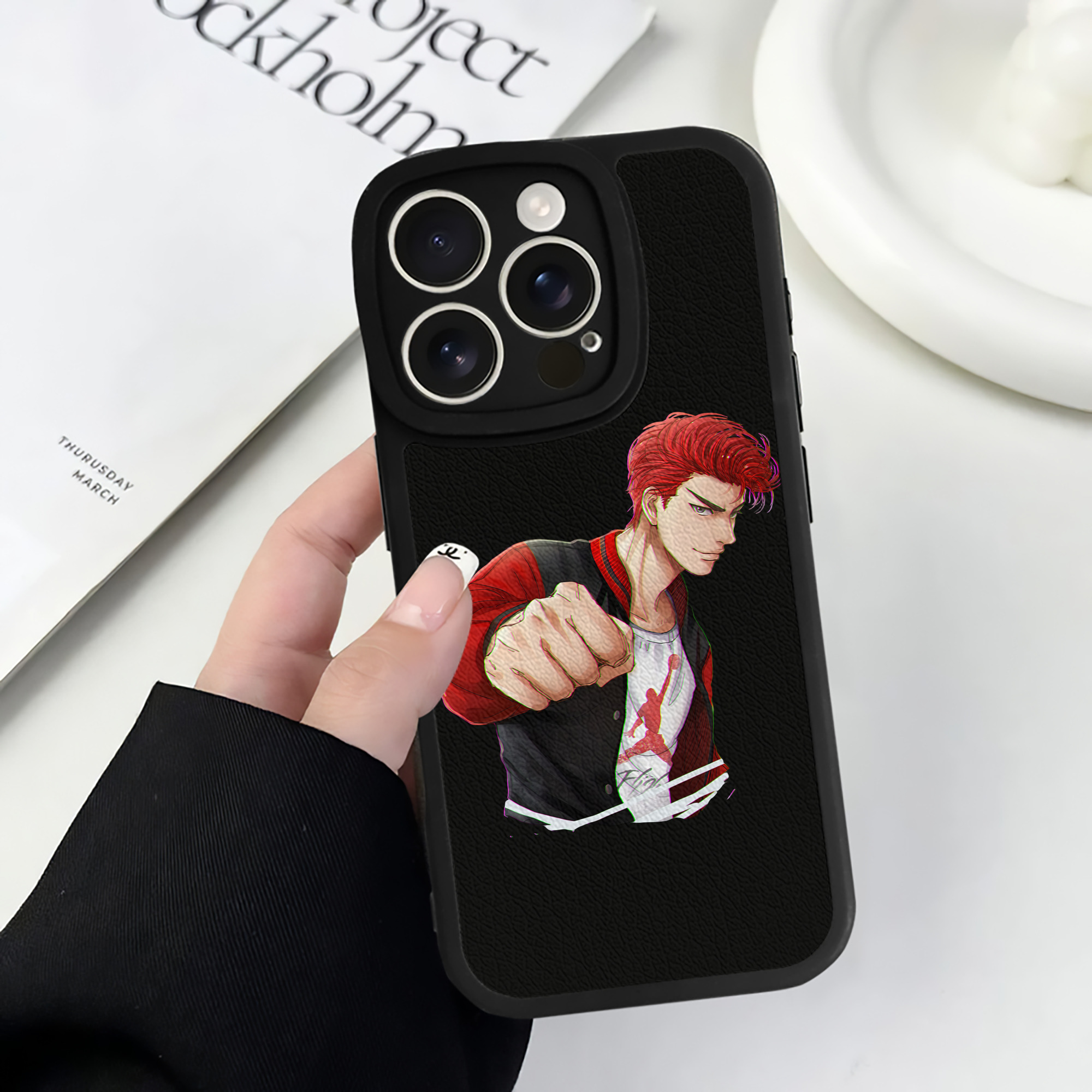 （画像用） SLAM DUNK／スラムダンク 【iPhone 16シリーズ対応】シリコンスマホケース（レザー調） 材質：シリコン